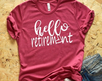 Maglietta Hello pension, maglietta del pensionamento, magliette carine per il pensionamento, magliette per il pensionamento personalizzate, maglietta per il pensionamento, pensionamento, magliette per il pensionamento, sua