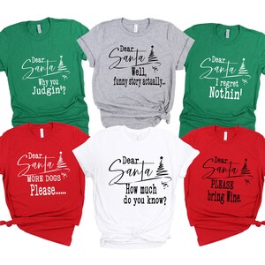 Christmas Family Shirts - Family Christmas Shirts - Christmas Group Shirts - Dear Santa Shirts - Matching christmas shirts - Family tree