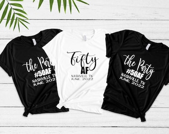 Fifty AF shirt - Group 50th Birthday Shirts - 50 AF - the party shirts - Birthday Party Shirts - Birthday - Custom Group Shirts  FIFTY  tee