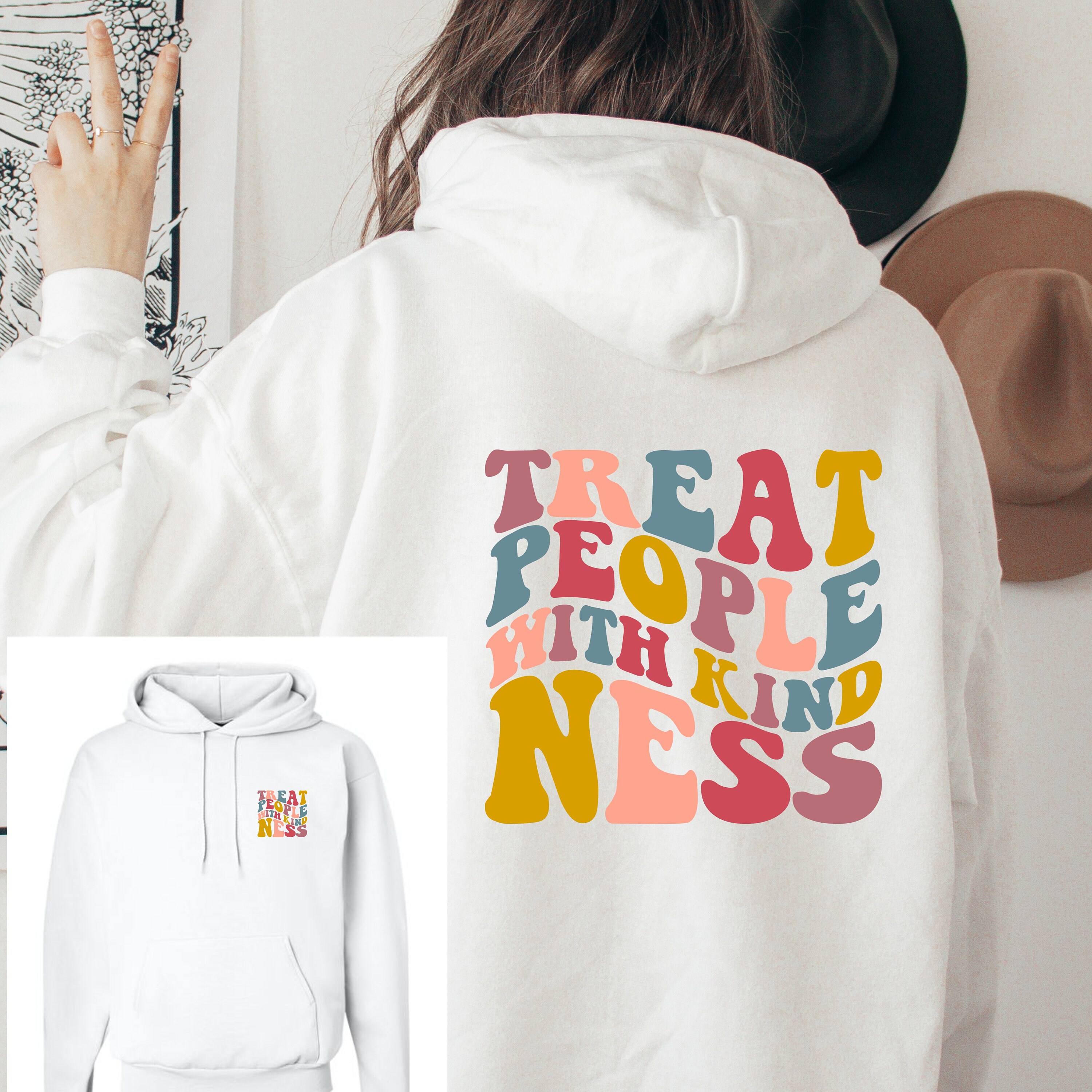 Treat People With Kindness Sweatshirt Etsy UK