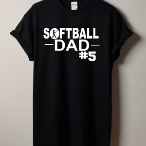 Softball papá camisa - personalizado Softball papá camisa - camisa de softball de los hombres - camiseta deportiva - camisa personalizada para papá - Softball abuelo camiseta