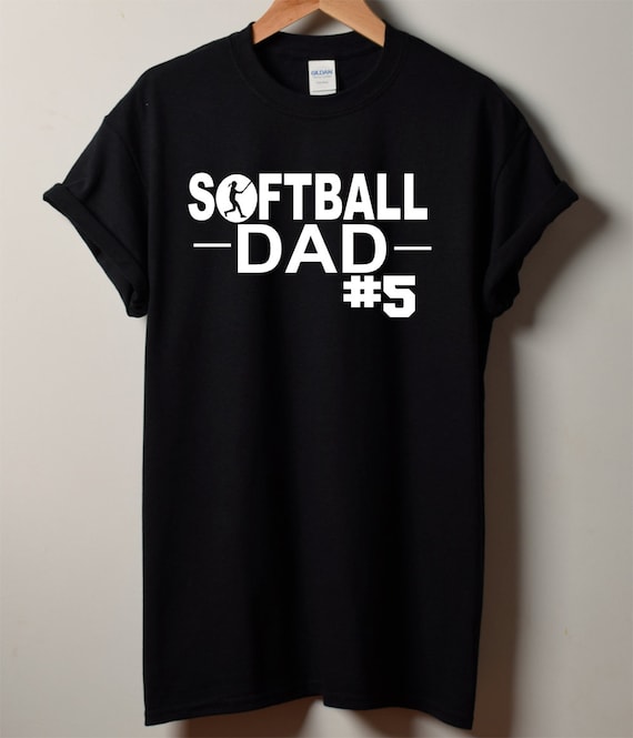 Softball Dad Shirt - Custom Softball Dad Shirt - Men's Softball Shirt  - Sports Tshirt - Custom Shirt for Dad - Softball Grandpa Tshirt