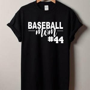Baseball MOM Shirt, Custom Baseball Shirt - Custom Baseball Gift -  Gift for Baseball Mom - Personalized Baseball Mom Shirt - Baseball tee