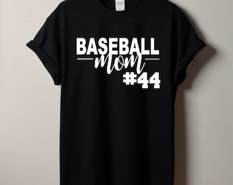 Basebollmamma-tröja, anpassad basebolltröja - anpassad basebollgåva - present till basebollmamma - personlig basebollmamma-tröja - basebolltröja