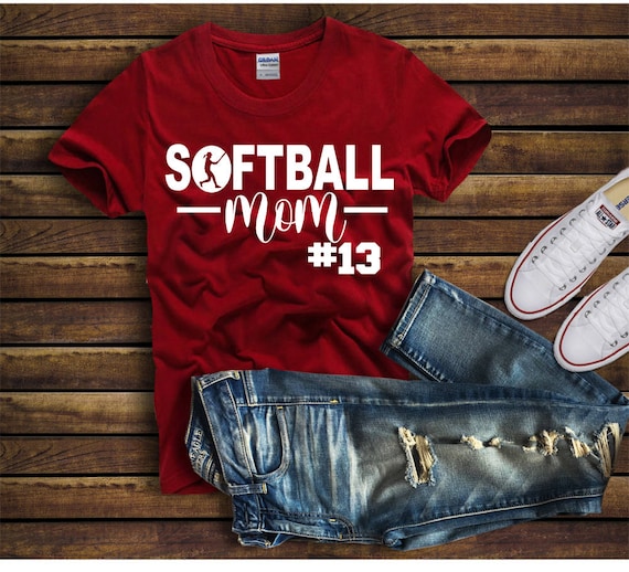 All Star Softball Mom Design T-Shirt