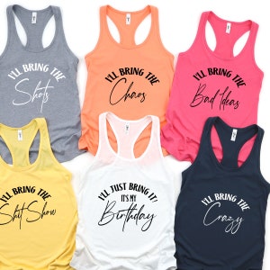 Bachelorette Party Razorback Tank tops, I&#39;ll bring the tank tops, Bridesmaid shirts,  Bring the Party - Group  Custom Group tank tops