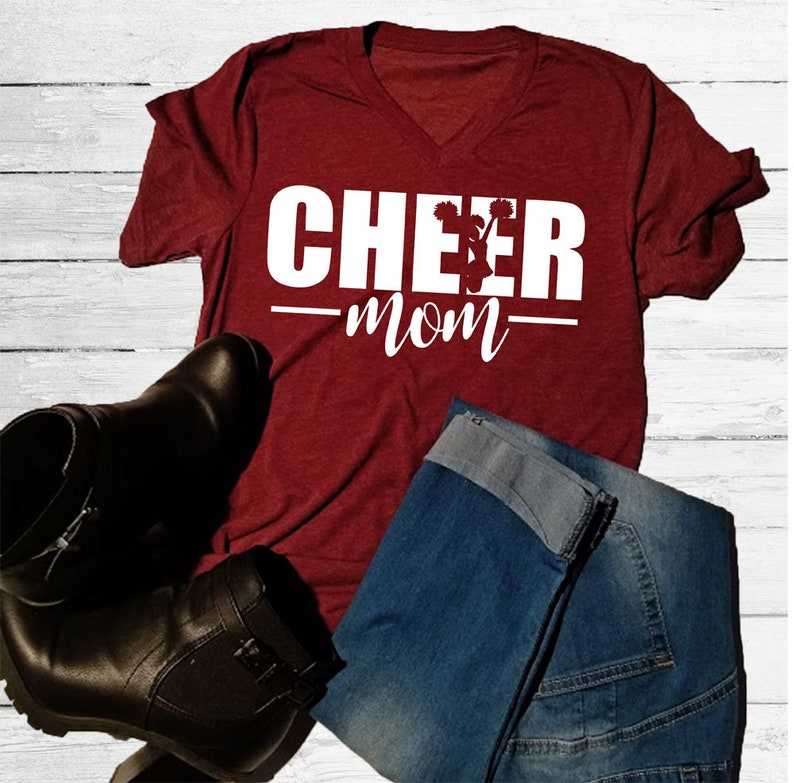 Cheer Mom Shirt Custom Cheer Mom Shirt Cheer Shirt Cute | Etsy