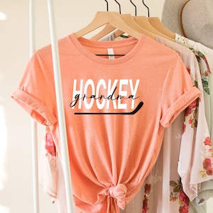 Hockey Grandma Shirt - Custom hockey shirt- grandma shirt - cute gift for hockey grandma - sports grandma - Hockey player - hockey mom
