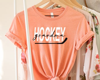 Hockey Grandma Shirt - Custom hockey shirt- grandma shirt - cute gift for hockey grandma - sports grandma - Hockey player - hockey mom