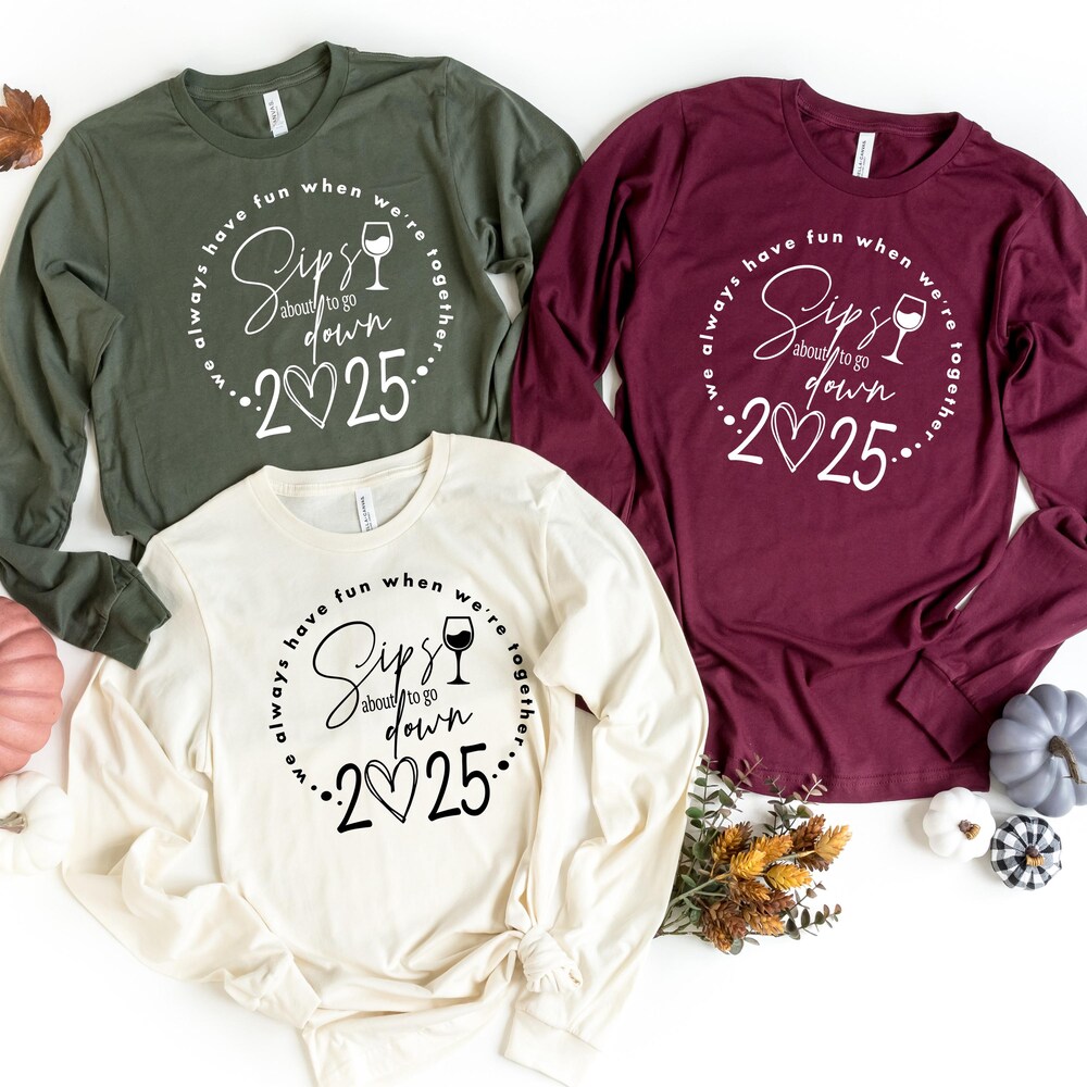 Shirtless Style Sips About To Go Down Long Sleeve Shirts - Group Long Sleeve - Wine Trip 2025 Long Sleeve- Bachelorette Shirts Long Sleeve - Girls Trip