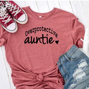 Überfürsorgliches Tante Shirt - Tante Rundhals-Shirt - Tante Shirt - Tante Herz Shirts - süßes Tante Geschenk - Weihnachtsgeschenk für Tante
