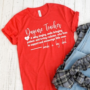 Camiseta para maestra de guardería - Camiseta para maestra - Regalo para guardería - Camiseta para guardería - Camiseta para niñera - Regalo para guardería - Regalo para proveedor de cuidado infantil
