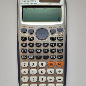 Casio FX-991ES Plus Handheld Scientific Calculator Silver  Blue LCD Display-XX1