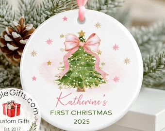 Baby's First Christmas Ornament: Porcelain Keepsake Gift