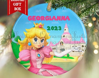 Princess Peach Super Mario Christmas ornament-Kids Game Christmas ornament-Kids Christmas Gift