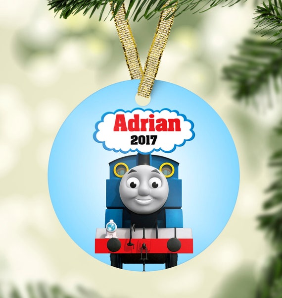 Thomas Train Christmas Ornament Our First Christmas Etsy