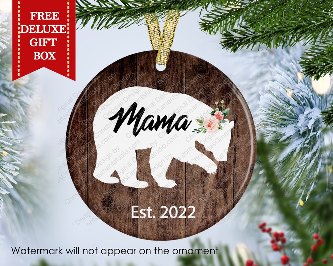 Personalized mama bear ornament shape ntk19oct21ny2 - HumanCustom