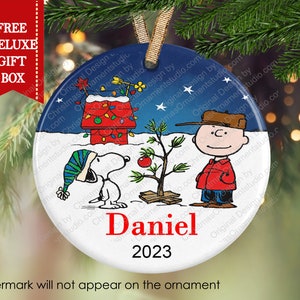 Charlie Brown Christmas Tree Ornament-Snoopy Ornament-Peanuts ornament