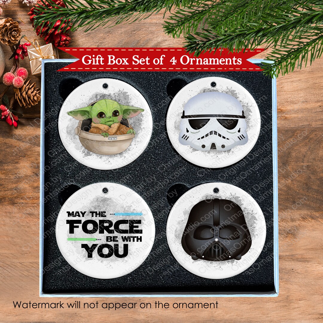 Star Wars Inspired Christmas Ornamentstar Wars Christmas Gift Etsy