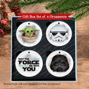 Star Wars inspired Christmas ornament-Star Wars Christmas gift set-Mens or husbands Christmas gift
