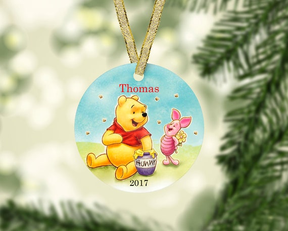 Winnie The Pooh Christmas Ornament Woodland Christmas Etsy