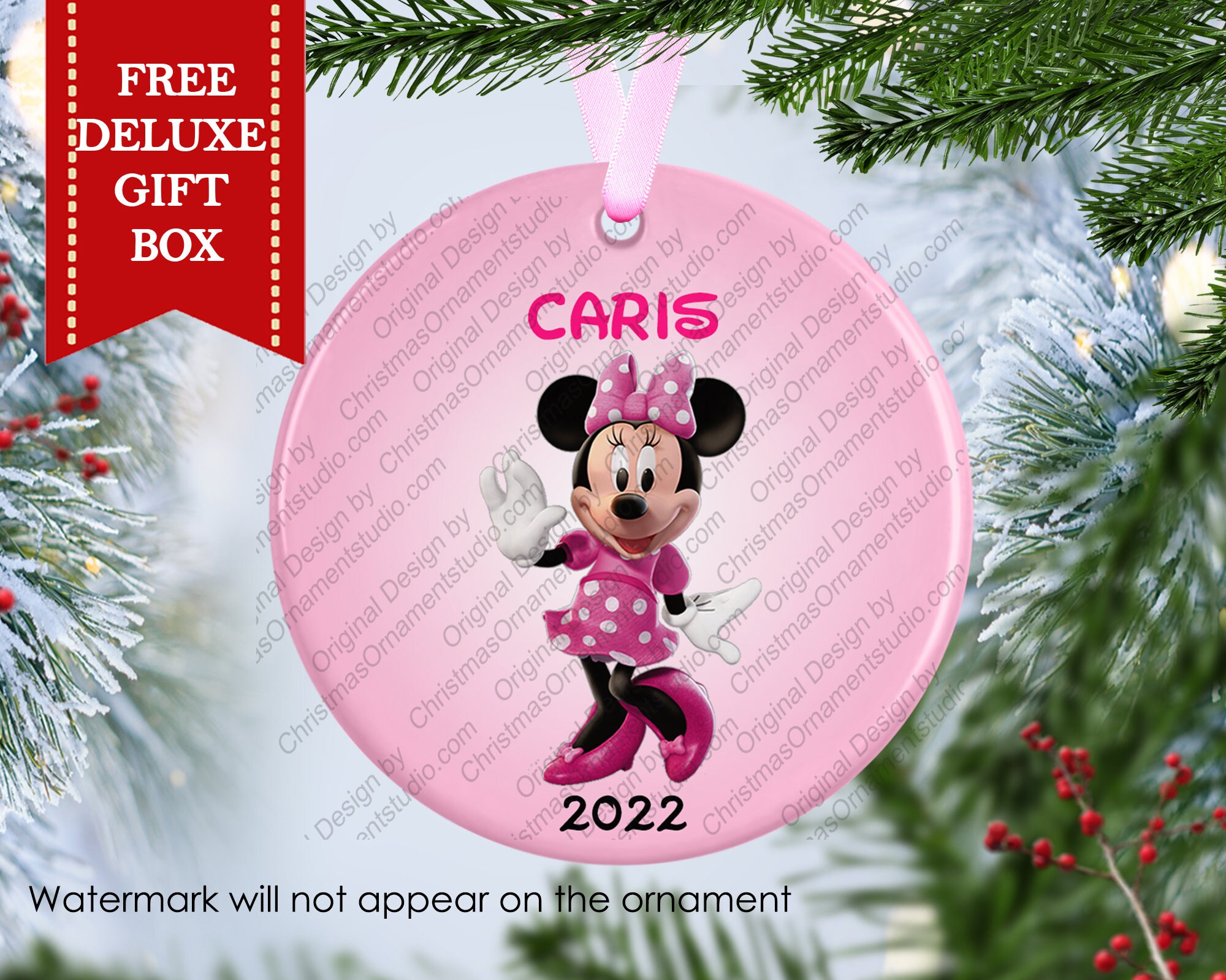 Minnie mouse sale first christmas ornament
