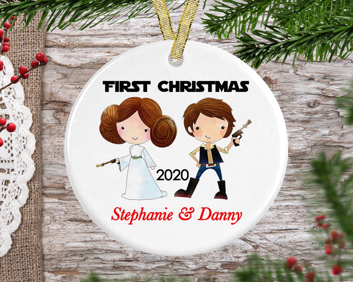 Star Wars Christmas Ornament-Mr & Mrs Ornament-Our first | Etsy
