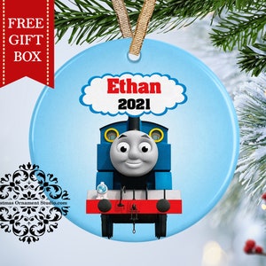 Thomas the Train Ornament - Etsy