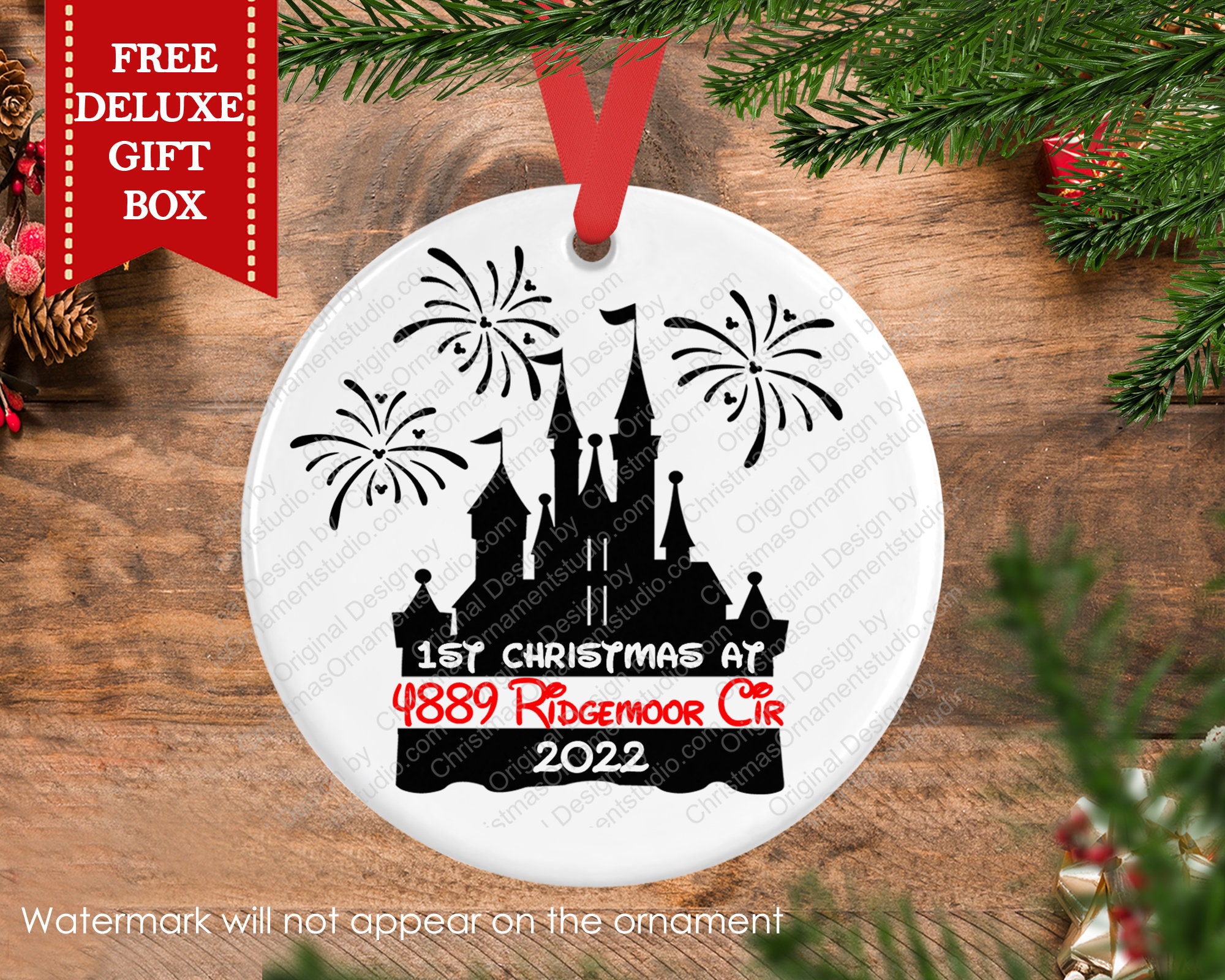 First Home Christmas Ornament: Disney Castle Keepsake - Etsy