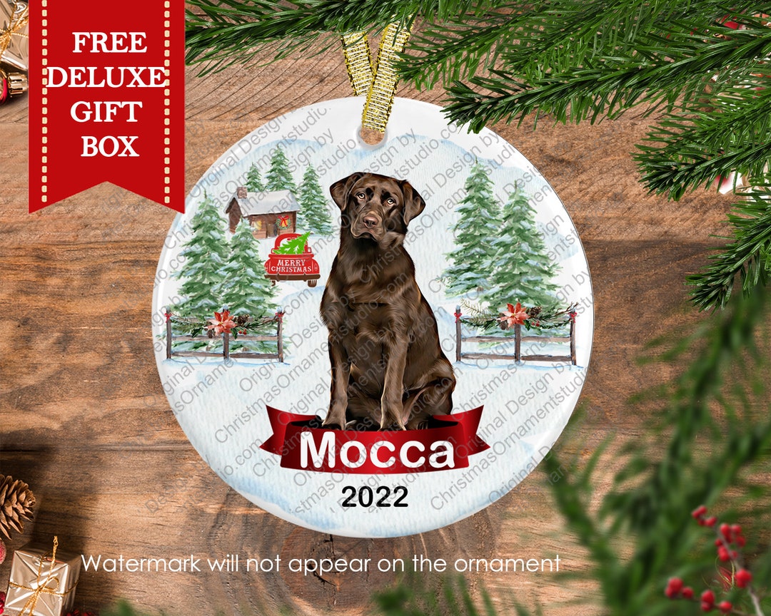 Labrador Dog Ornamentcustom Christmas Pet Ornamentholiday Pet Giftdog Adoption Gift