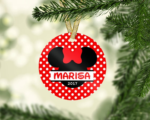 Minnie Mouse Christmas Ornament Disney Ornament Princess Etsy