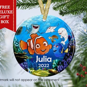 Finding Nemo christmas ornament-Disney Nemo Ornament-Finding Dori Personalized Christmas ornament-Nemo ornament-Dori ornament