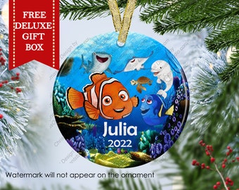 Finding Nemo christmas ornament-Disney Nemo Ornament-Finding Dori Personalized Christmas ornament-Nemo ornament-Dori ornament