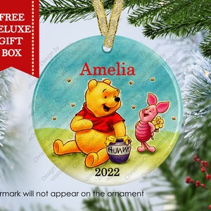 Décoration de Noël personnalisée Winnie l'ourson, cadeau souvenir