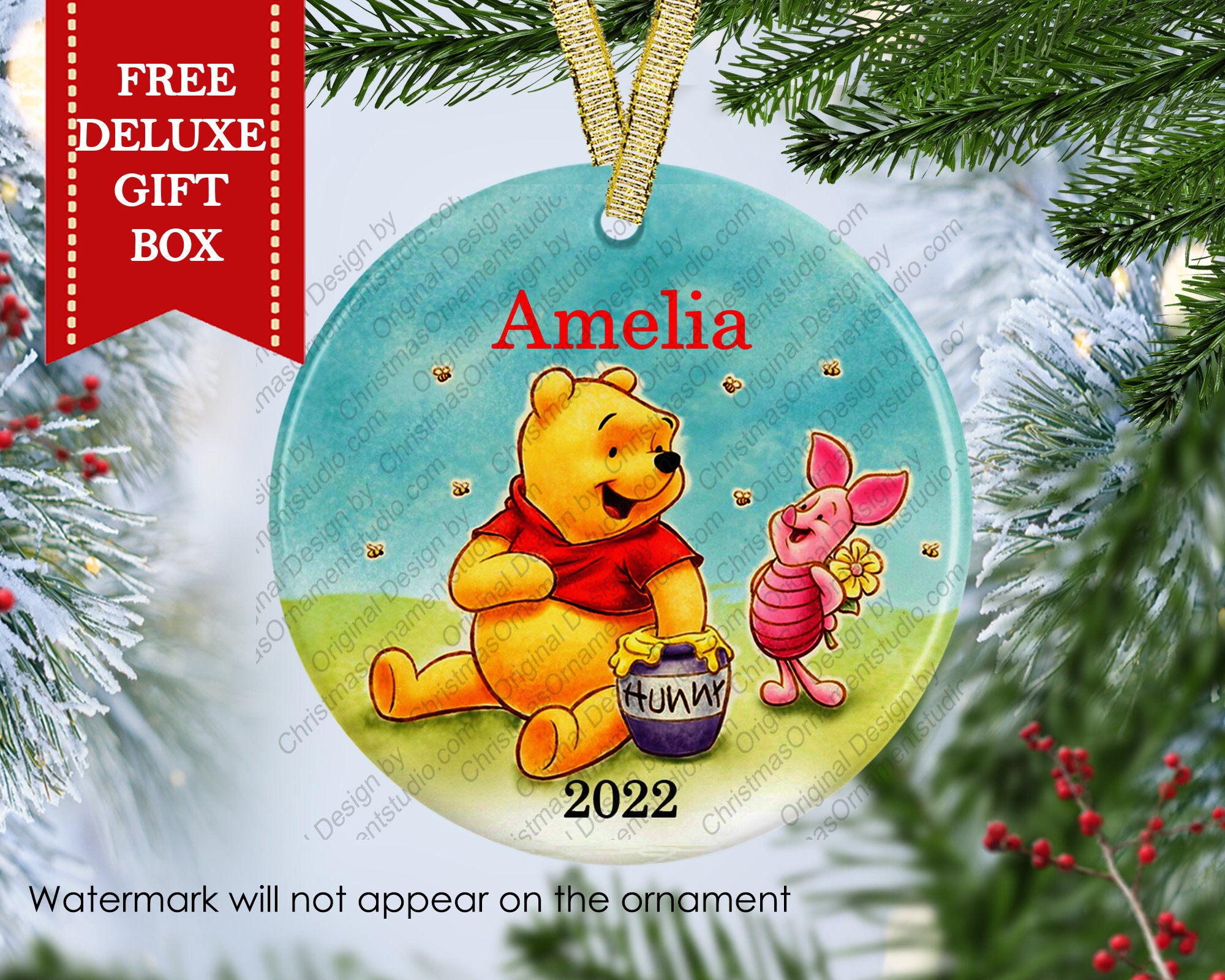 7/8 Christmas Winnie the Pooh and Friends too Celebrating the