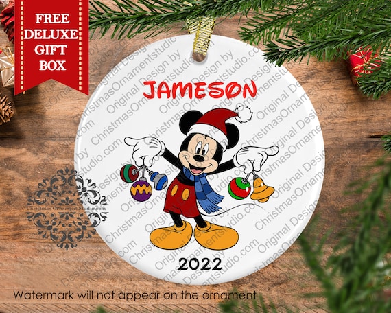 Mickey mouse christmas ornament-Disney Ornament-unique ornament-Kid  Christmas Ornament-Baby First Christmas-Personalized Christmas ornament -   Österreich