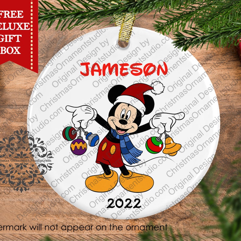 Mickey Mouse Ornament Etsy