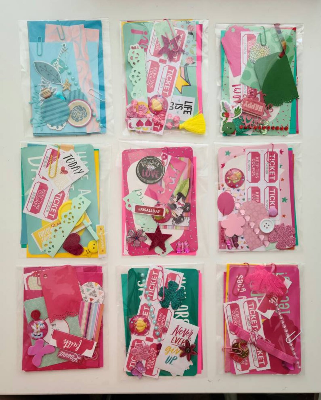 Embellishment for Scrapbooking and Journals Planners, Handmade