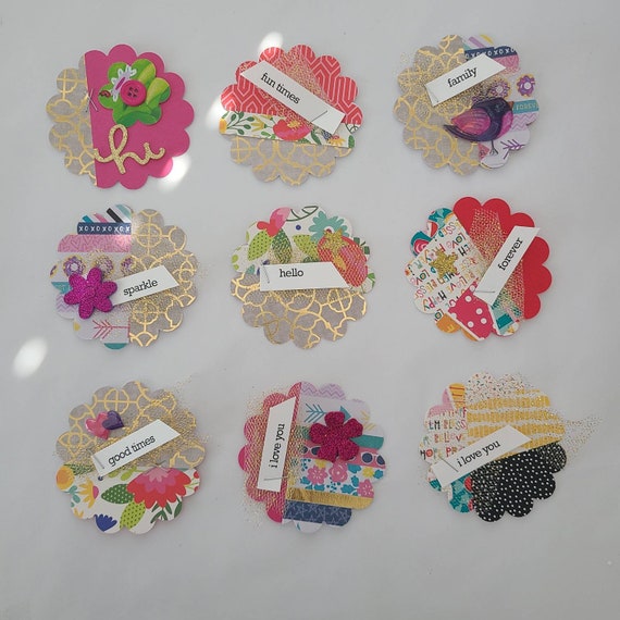 Embellishment for Scrapbooking and Journals Planners Handmade