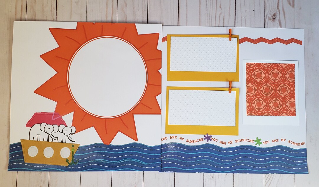 You Are My Sunshine Premade Scrapbook Girls Premade Scrapbook Birthday ...