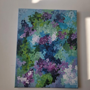 Original floral mixed media art canvas | mixed media | Collage art | Original abstract art 11x14