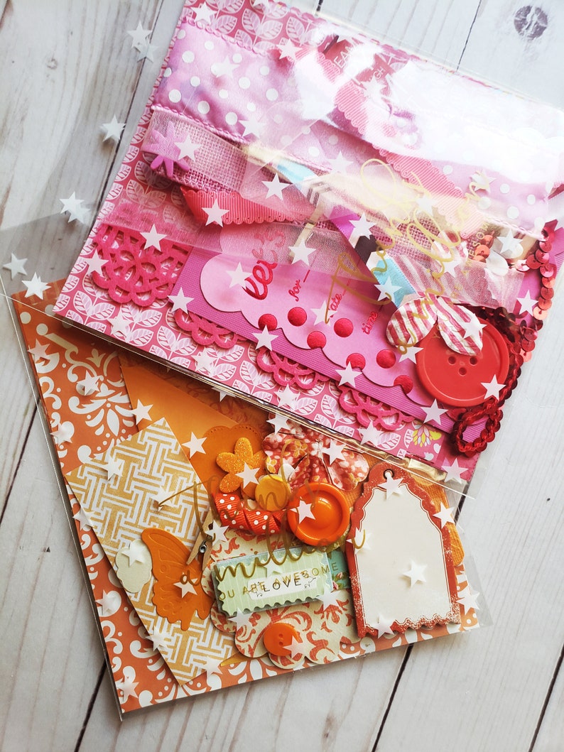 DIY Scrapbook Kit DIY Scrapbook Album Scrap Pack Etsy