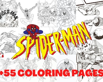 Spiderman coloring pages printable pdf