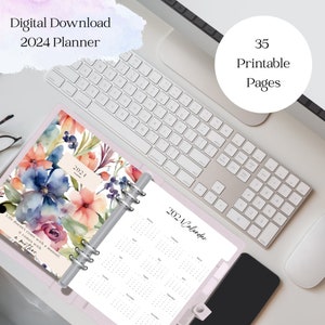 2024 Minimalist Mom Planner – Printable Weekly & Monthly Organizer for Busy Moms