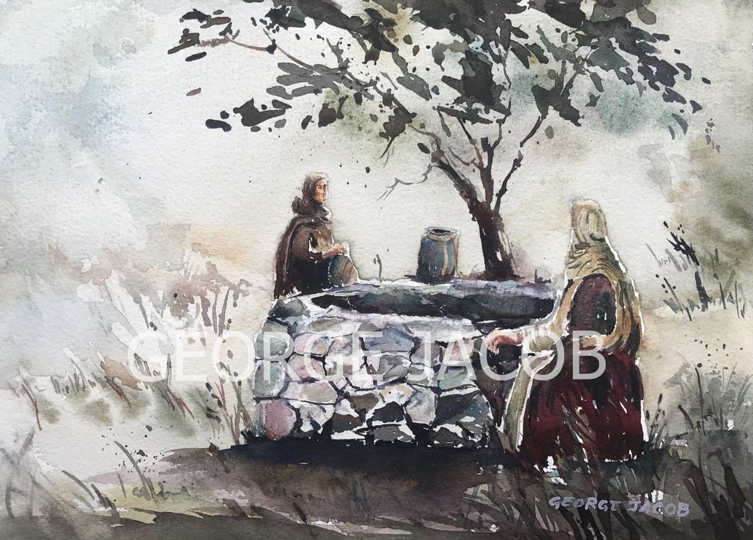 Jesus and the Samaritan Woman, the Samaritan Woman at the Well ...
