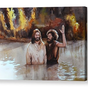 Baptism of Jesus Christ/ Jesus and John the Baptist/biblical Scenes in ...