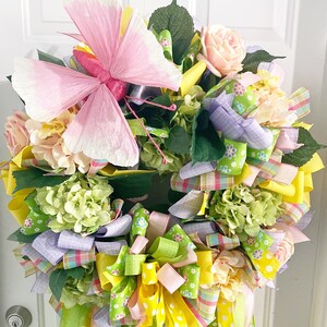 Wreath Collection - Wreath,Spring Wreath,Easter Wreath,Spring Decor,Easter Decor,Ribbon Wreath,Ribbon,Bow,Bows,Festive,Festive Wreath