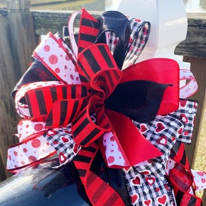 Valentines Collection - Valentines Bow, Valentines Ribbon, Valentines Decor, Valentines, Bow, Bows, Gift, Hearts, Stripes, Polka Dots