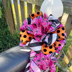 Halloween Collection - Halloween Bow,Halloween Decor,Halloween Ribbon,Halloween,Spiders Bow, Spiders Ribbon,Wreath Bow,Mailbox Bow,Decor,Bow