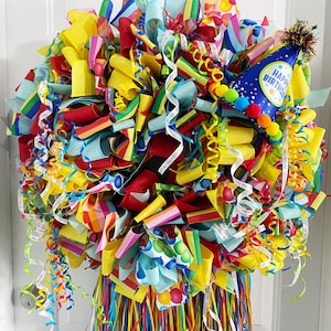 Wreath Collection - Festive Wreath, Festive Decor,Birthday Decorations, Wreath,Birthday,Birthday Decor, Birthday Wreath,Ribbon,Bow,Birthday